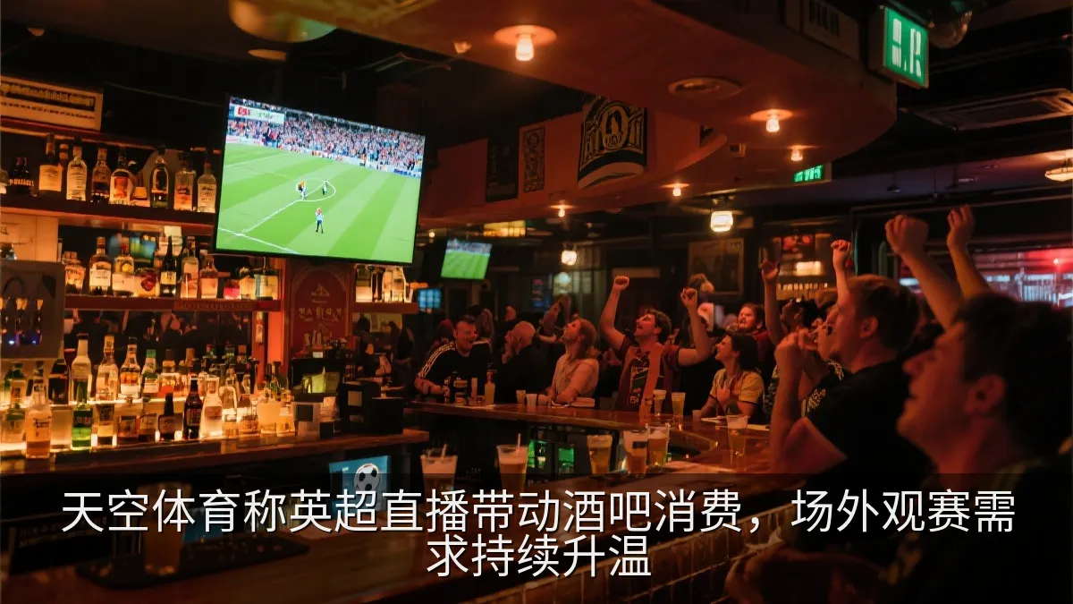 足球比赛日的酒吧观赛氛围