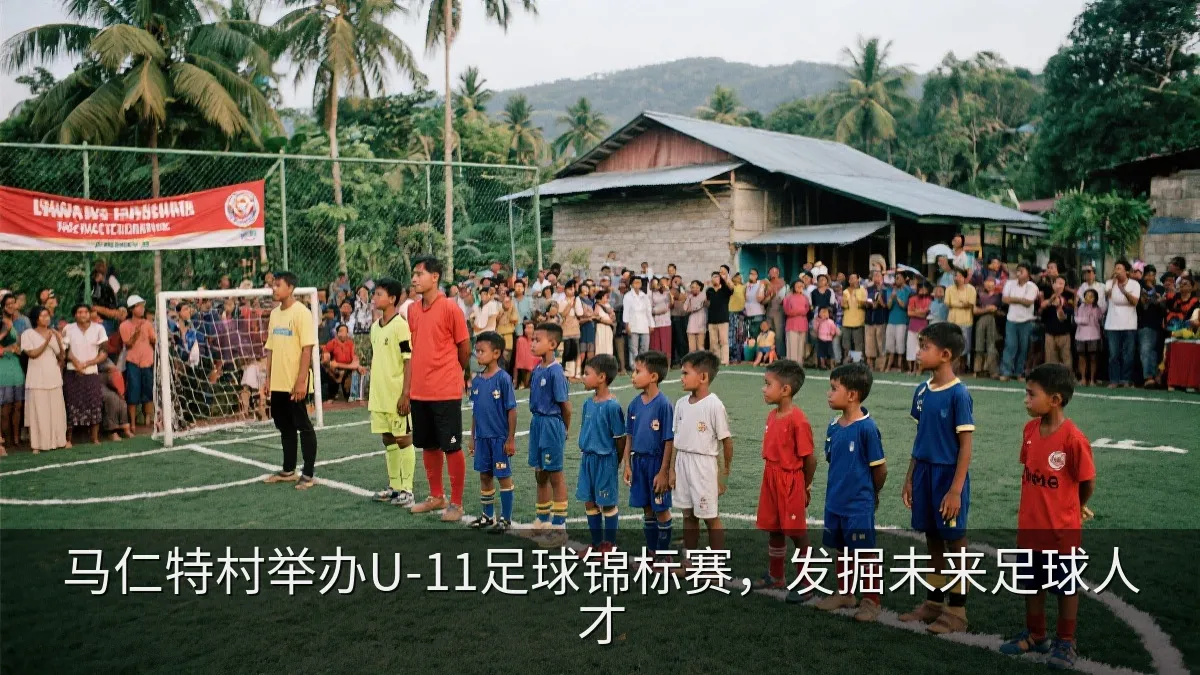 当地居民观看U-11少年足球锦标赛开幕活动